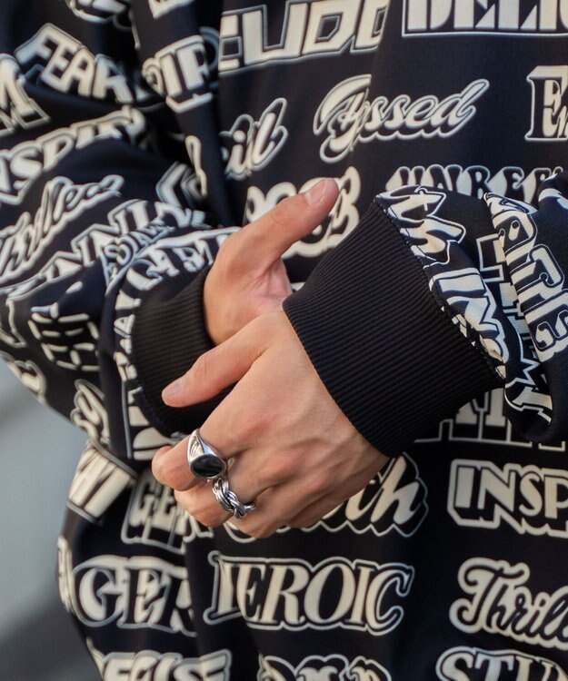 WEGO 総柄BIGプルパーカー 柄1