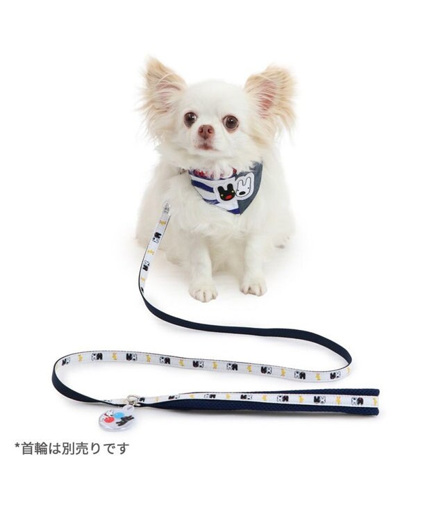 PET PARADISE リサとガスパール 反射チャーム付き リード 《ひよこ》 ＳＳ～Ｓ 小型犬 反射チャーム付き