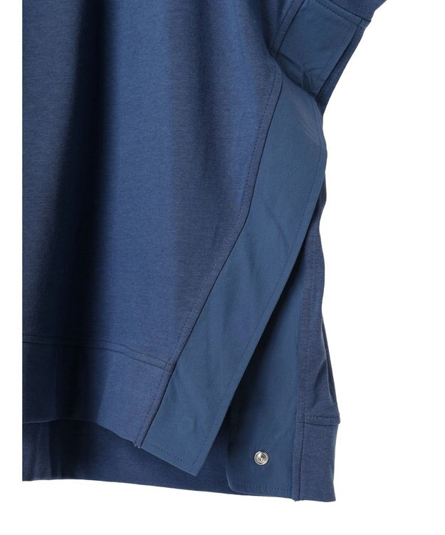 Green Parks フレンチスリーブ脇ドッキングカットプルオーバー Blue