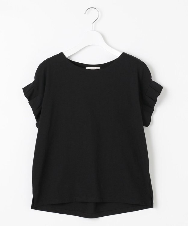 Feroux 【UVケア】タックスリーブ Tシャツ ブラック系