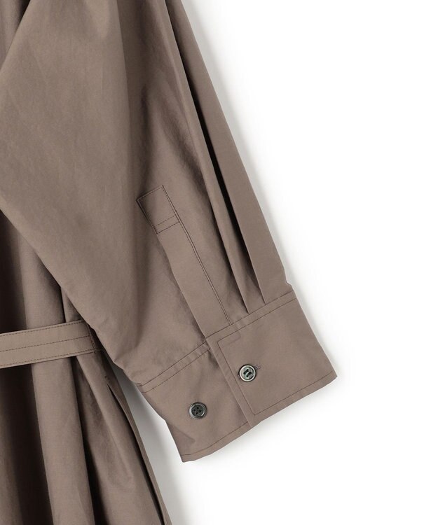 23区 【先行予約】ナイロンコットンタフタ シャツワンピース モカ系