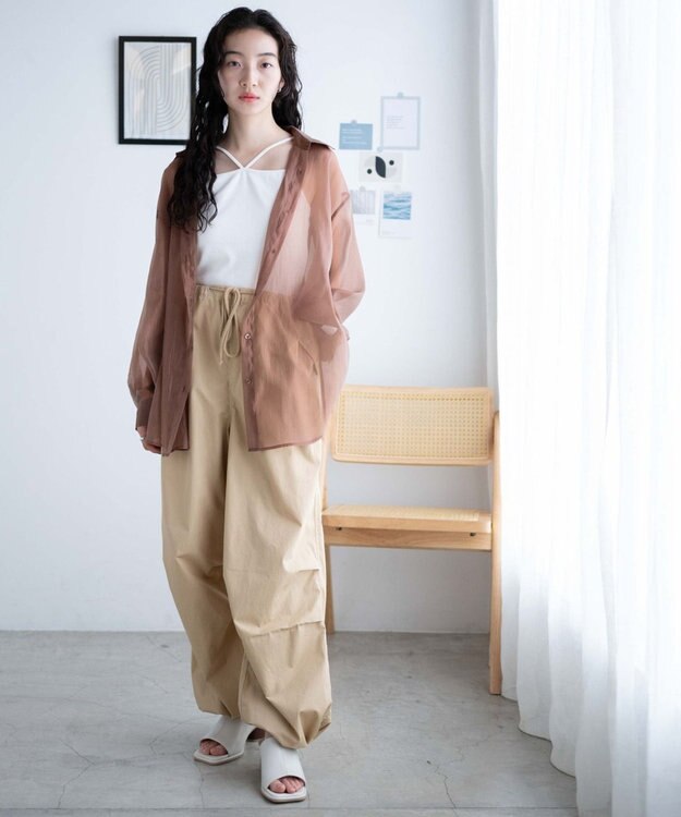 WEGO パラシュートパンツ ベージュ