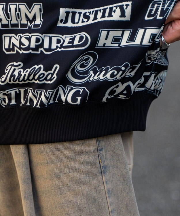 WEGO 総柄BIGプルパーカー 柄1