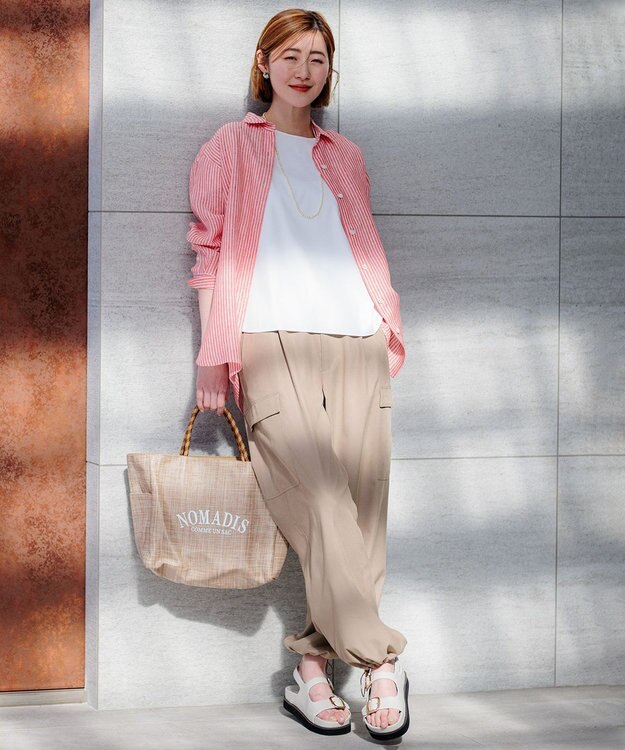 23区 バックル デザイン サンダル アイボリー系