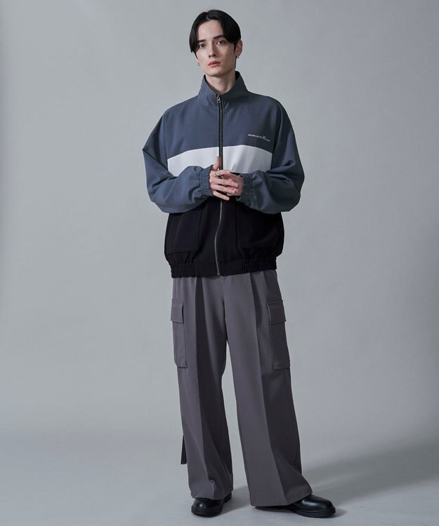 WEGO TRスタンドブルゾン サックス