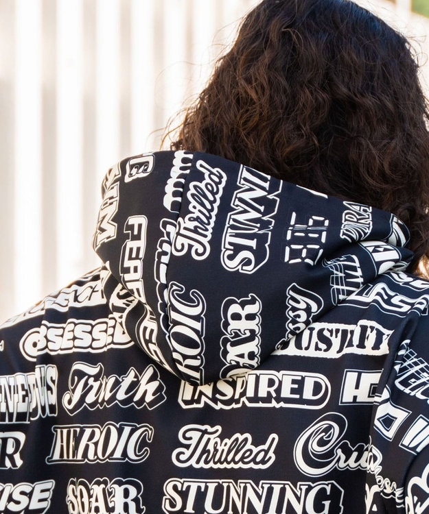 WEGO 総柄BIGプルパーカー 柄1