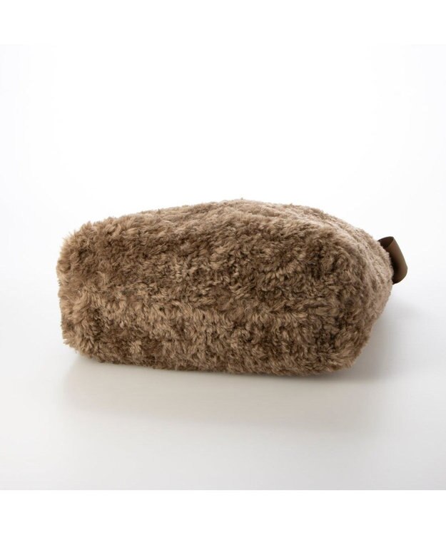 UNBILLION カシュカシュ cachecache / 下がりグログランボアトートバッグ ブラウン