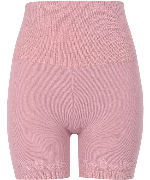 Wing 腹巻き付きオーバーパンツ 薄手 あたたかい 軽いはきごこち やさしい肌あたり ３分丈 毛パン 秋 冬 ER0813 ウイング／ワコール ピンク