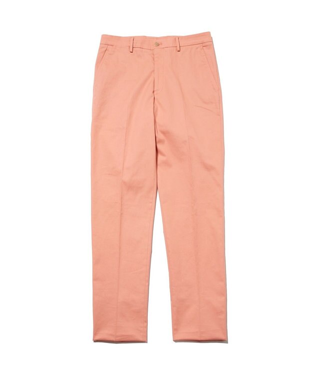 J.PRESS MEN 洗練されたデザインと機能性【ストレッチ】トリコチン ステムテーパード パンツ ライトオレンジ系