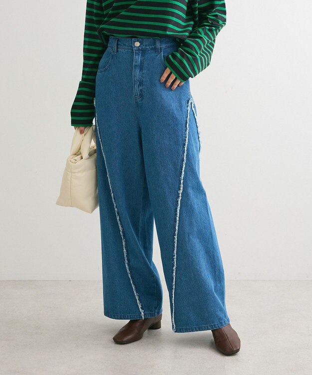 Green Parks ・ＤＯＵＢＬＥ　ＦＬＡＧＳ　サイドキリカエデニム Indigo