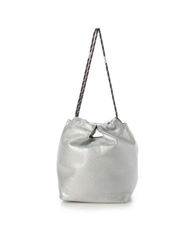 UNBILLION perche 牛革ソフト3wayコードハンドルバッグ シルバー