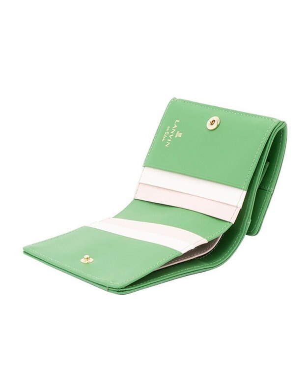 LANVIN en Bleu リュクサンブールカラー 外ボックス二つ折り財布 グリーン