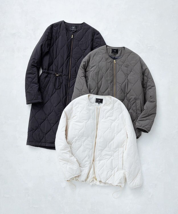 23区 S 【撥水加工】 中綿 ロング パディング アウター ブラック系