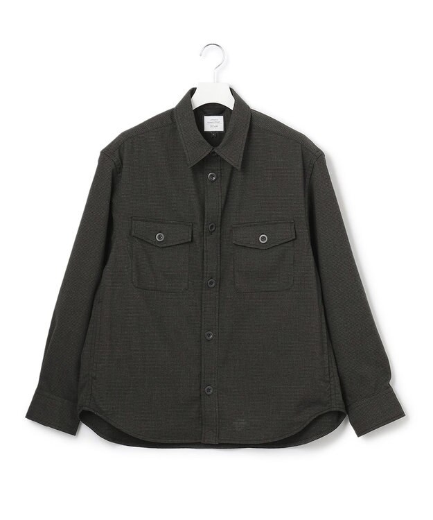 J.PRESS YORK STREET 【UNISEX】チェックストレッチCPOジャケット グレー系3