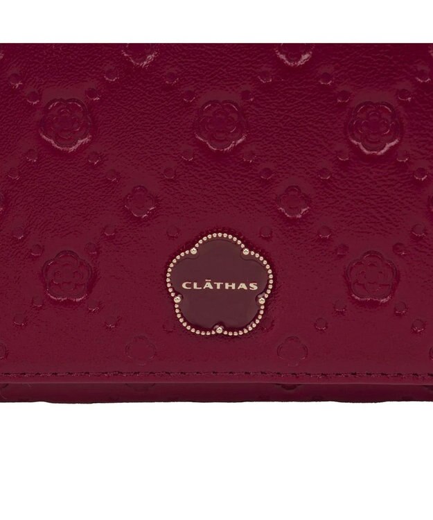 CLATHAS アクシオン 二つ折り財布 ダークレッド
