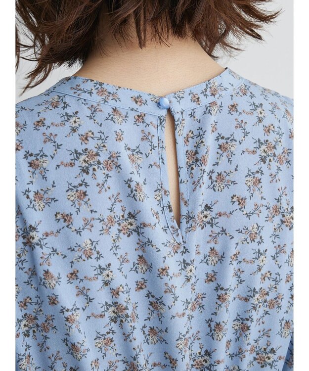 Green Parks ・Ｐｅｔｉｔ　Ｆｌｅｕｒ　フラワーｐｔワンピース Sax