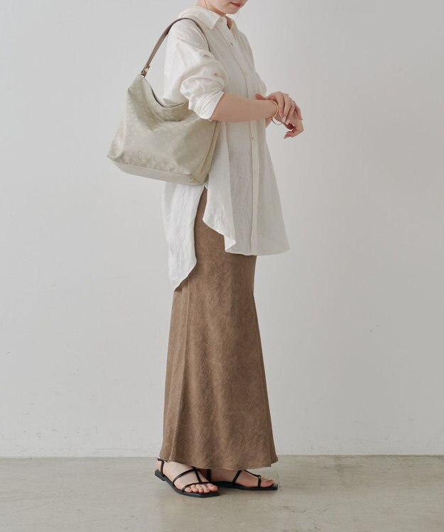 russet  ナイロンジャガード2WAYショルダーバッグ(CE-1693) Ecru