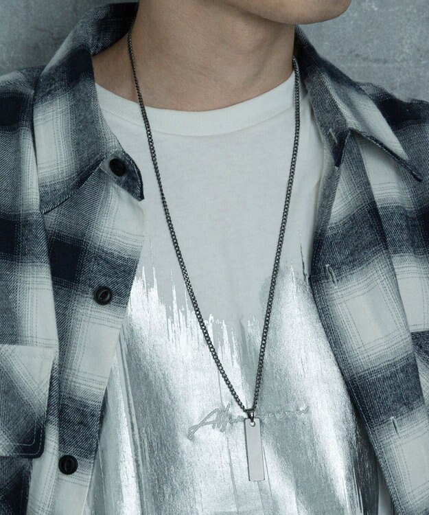 WEGO Mモチーフロングチェーンネックレス 柄1