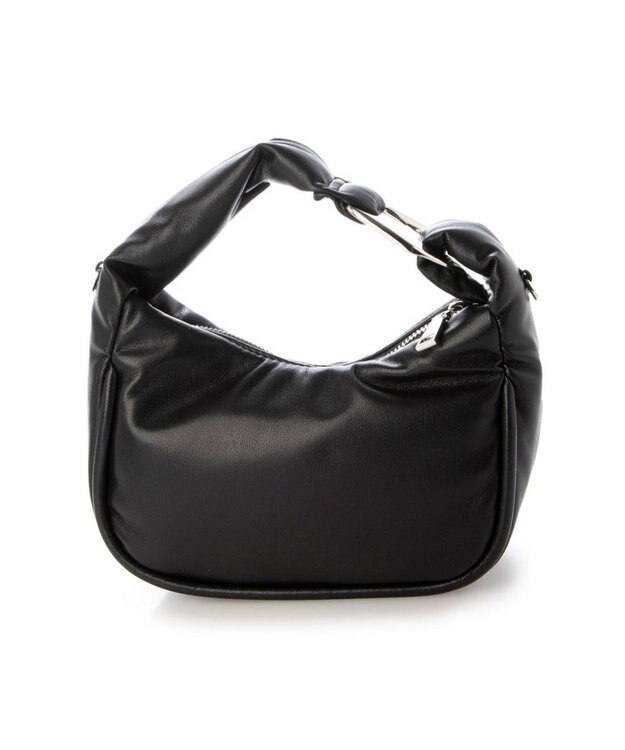 UNBILLION 【テレビ ドラマ着用アイテム】カシュカシュ cachecache / メタルアクセントパフィミニショルダー ブラック