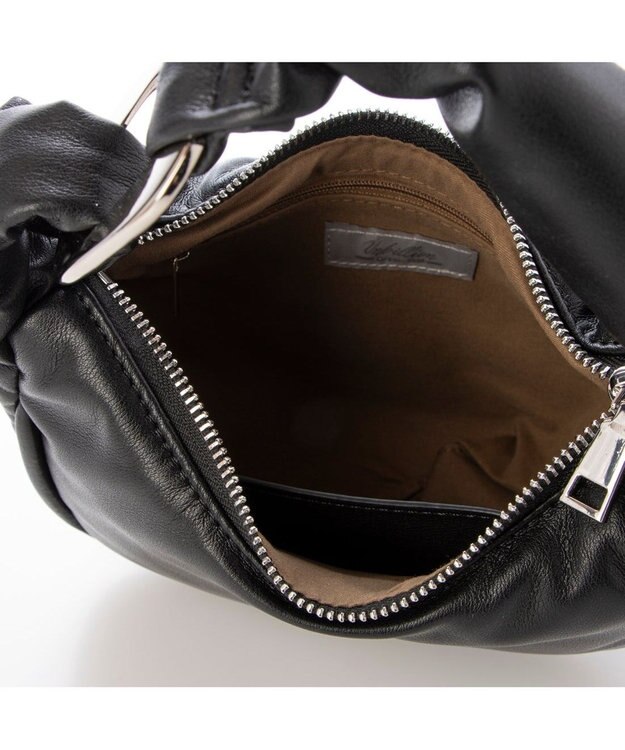 UNBILLION 【テレビ ドラマ着用アイテム】カシュカシュ cachecache / メタルアクセントパフィミニショルダー ブラック