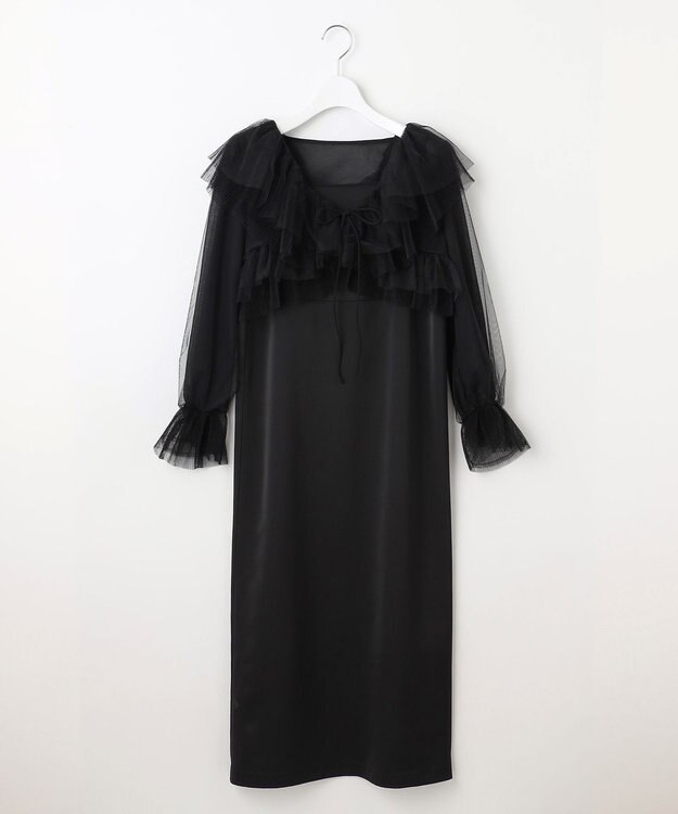 Feroux チュールボレロ×キャミドレスセット ブラック系