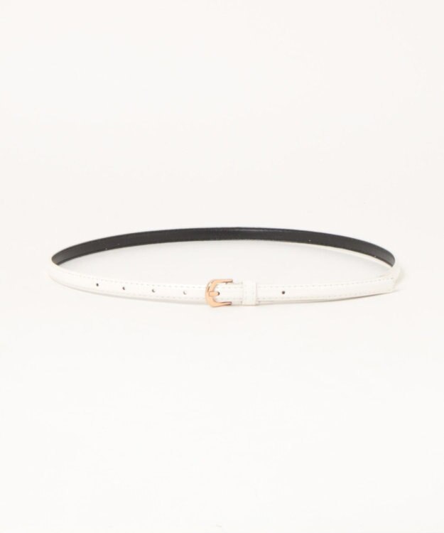 UNBILLION カシュネ cache nez / エナメル細ベルト アイボリー