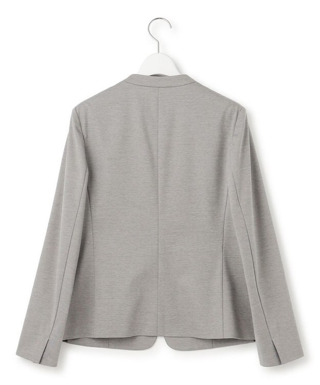 23区 L 【セットアップ対応】モクロディ ノーカラージャケット グレー系