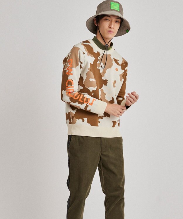 PW CIRCULUS 【MEN】ピント柄ニット ダークブラウン系5