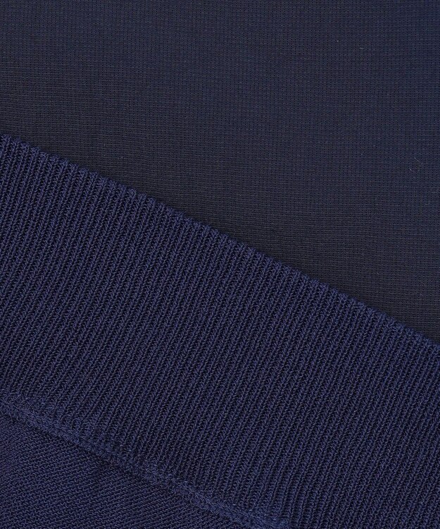 23区GOLF 【23Fondation/WOMEN】レイヤード風 コンビモックネック ネイビー系