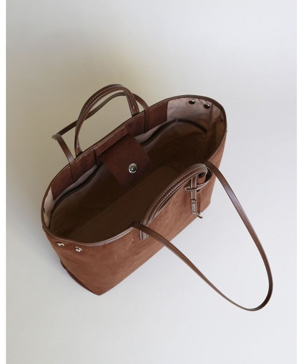 MORROW by thank 【A4サイズ収納可/軽量】VIVIAN OBLONG ASスエード　ブラウン