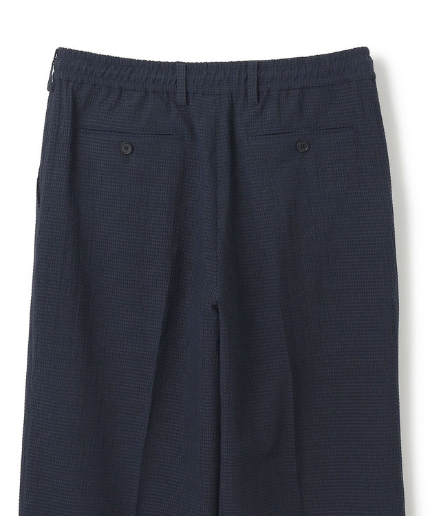 JOSEPH HOMME 新素材【通気性/ストレッチ】トリコサッカーストレッチ ドロスト付ワイドパンツ / BAILEY CONVERTIBLE ネイビー系