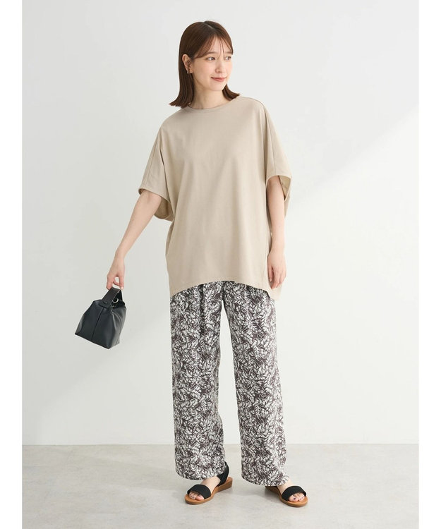 Green Parks 冷っとすずやか　バックバルーンフレンチプルオーバー Beige