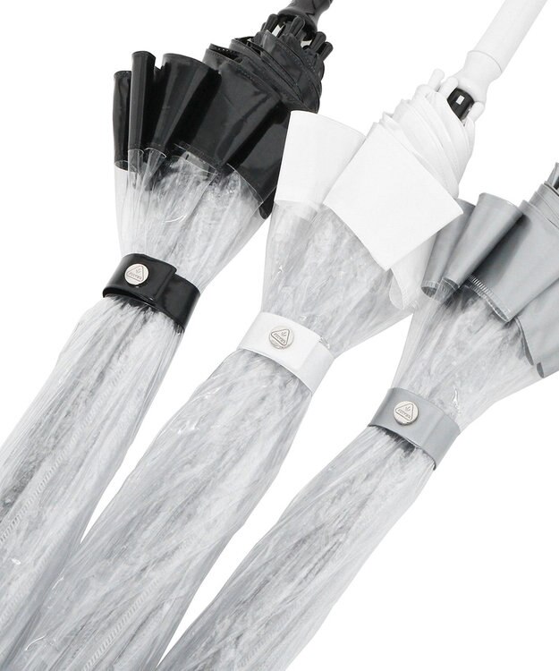 MOONBAT 【雑誌掲載／non・no】フルトン (FULTON) Birdcage ワンポイントロゴ 長傘 透明傘 ホワイト