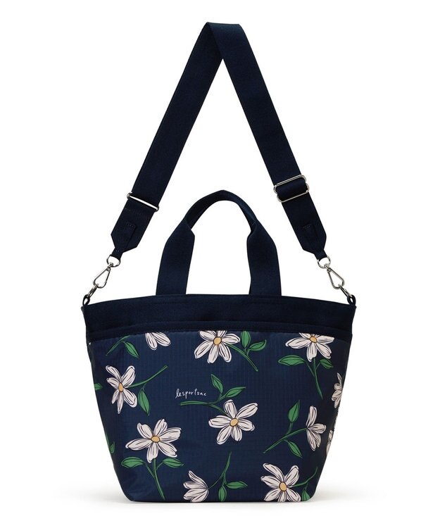 LeSportsac BUCKET TOTE/フローラルブルームズネイビー フローラルブルームズネイビー