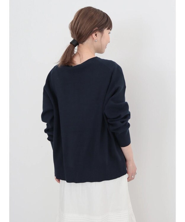 AMERICAN HOLIC 前振りニットプルオーバー Navy