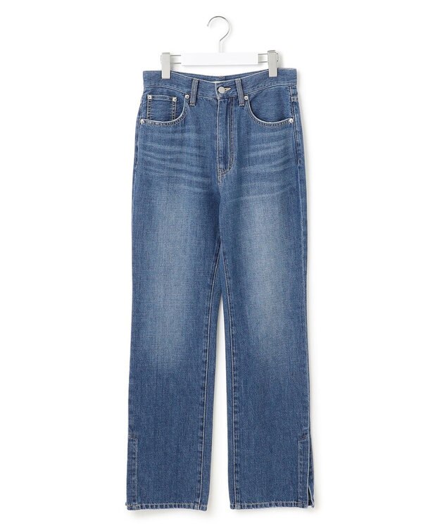 23区 S 【SLOW/一部店舗限定】スリット ストレート デニム ブルー系