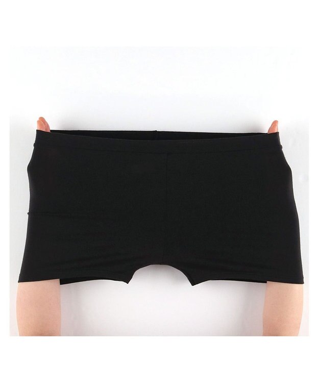 Wing ジュニア オーバーショーツ ワンサイズ(2S～L) 綿混(身生地) やさしい肌あたり 【Teen Fit！オーバーパンツ】 はきこみ丈ふかめ RJ4505 ウイング／ワコール ブラック