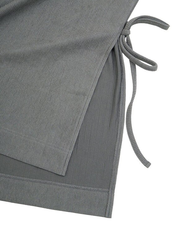 Green Parks サイドリボンノースリーブチュニック Gray