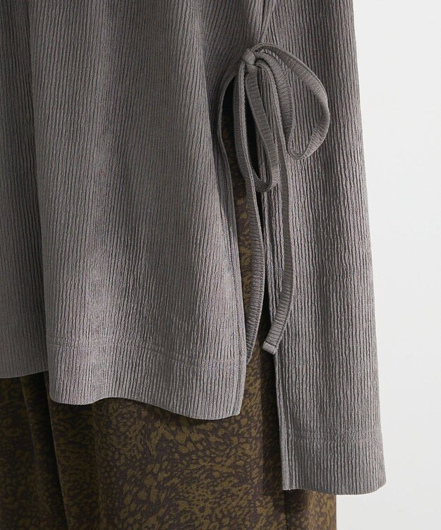 Green Parks サイドリボンノースリーブチュニック Gray