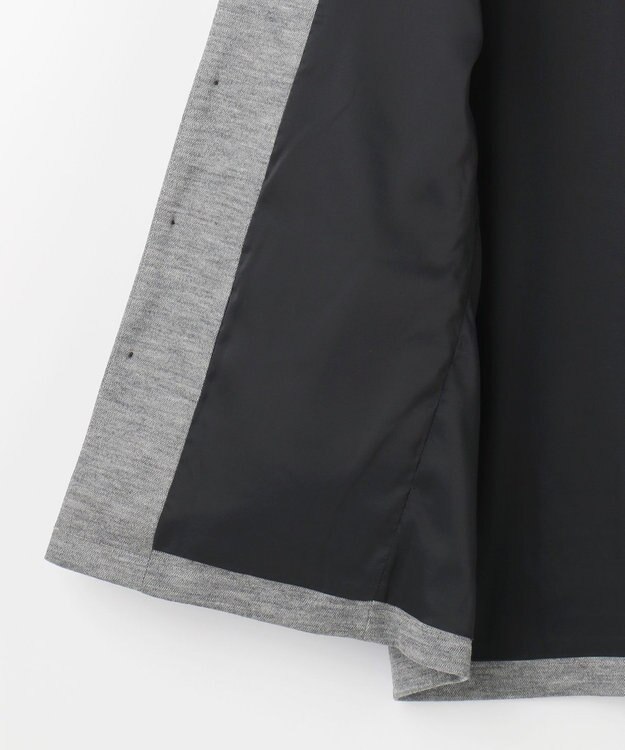 JOSEPH ABBOUD 【軽量/ストレッチ/尾州が誇る上質素材 】ウールミルドジャージーシャツ グレー系ストライプ