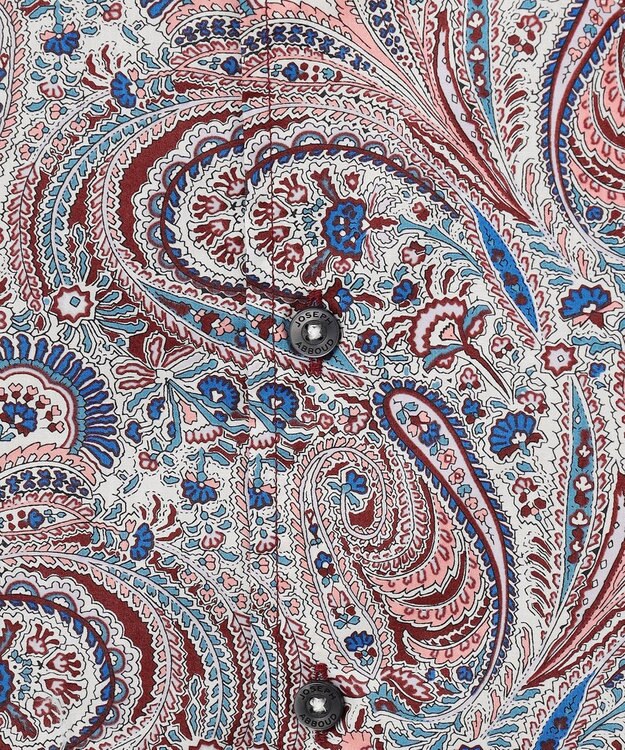 JOSEPH ABBOUD リバティプリント シャツ ワイン系5