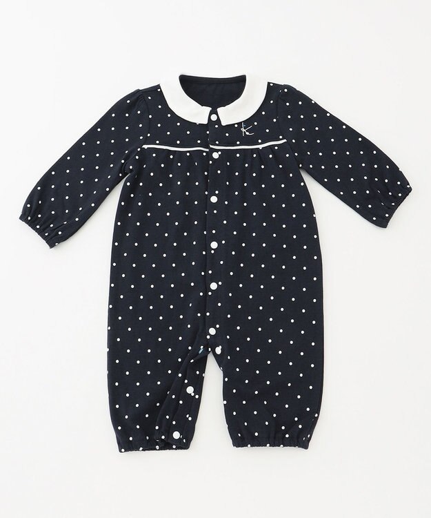 組曲 KIDS 【70cm】Baby Dot ロンパース ネイビー系5