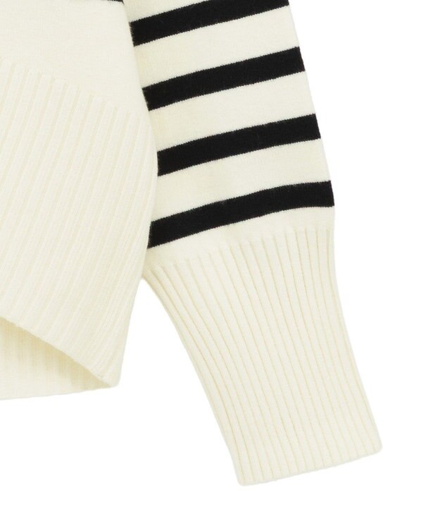 Green Parks ふわもっちニットプルオーバー Border