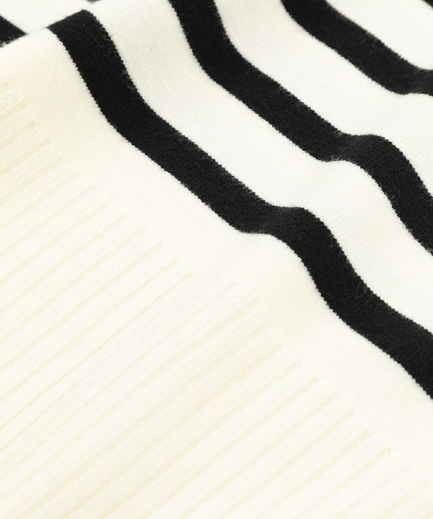 Green Parks ふわもっちニットプルオーバー Border