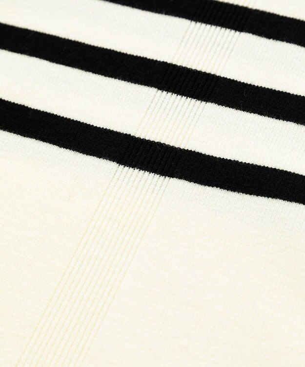 Green Parks ふわもっちニットプルオーバー Border