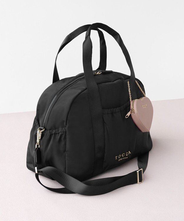 TOCCA 【WEB＆一部店舗限定】【一部カラー撥水・A4サイズ対応】AMIRARE BOSTON L ボストンバッグ ブラック系