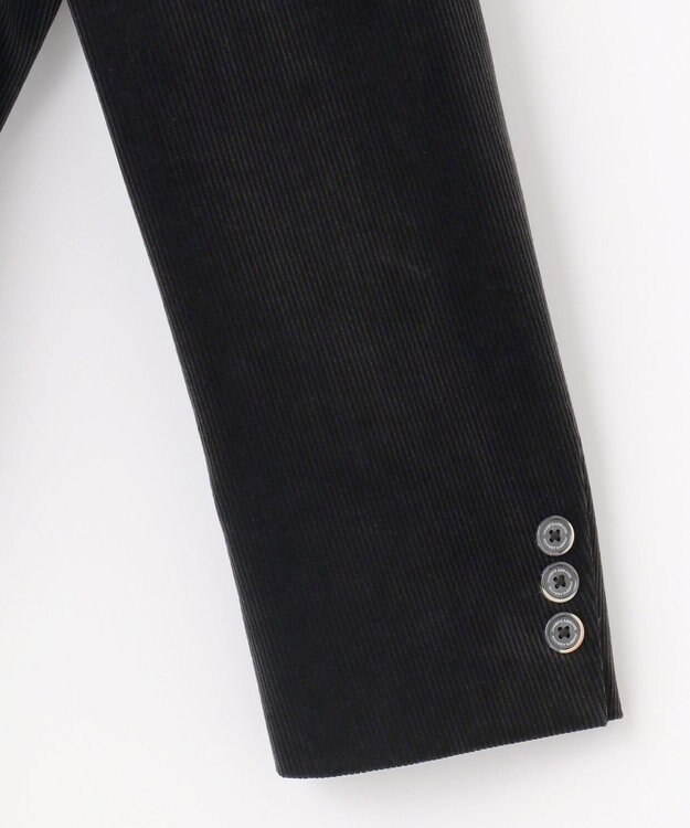 JOSEPH ABBOUD 【JAPANファブリック/オーガニックコットン】ソフトコーデュロイ ジャケット ブラック系