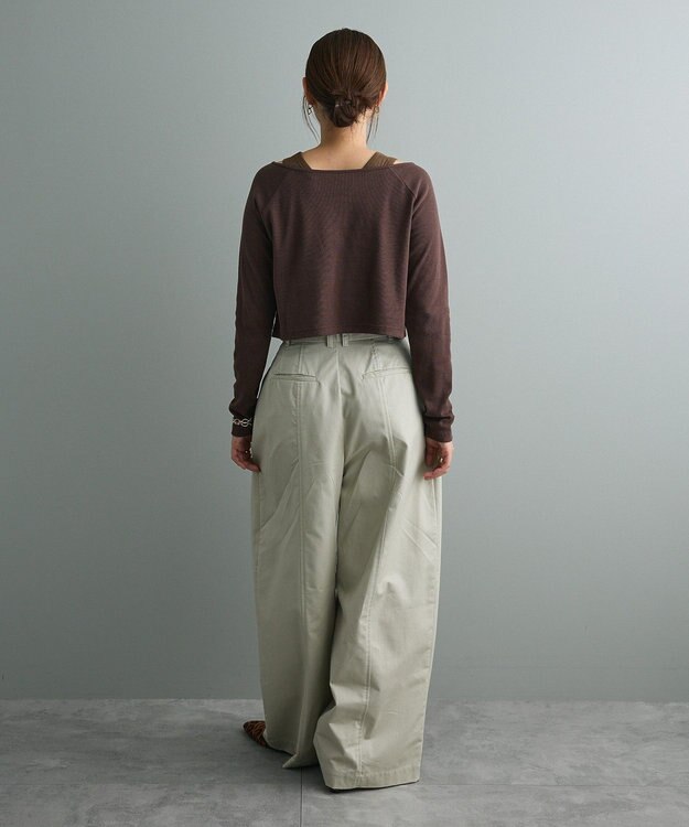 CRAFT STANDARD BOUTIQUE 2点セット/リブレイヤードワンピース Brown