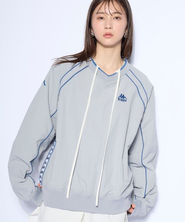 OP／FILA 【Kappa】ウーブンビステジャケット グレー