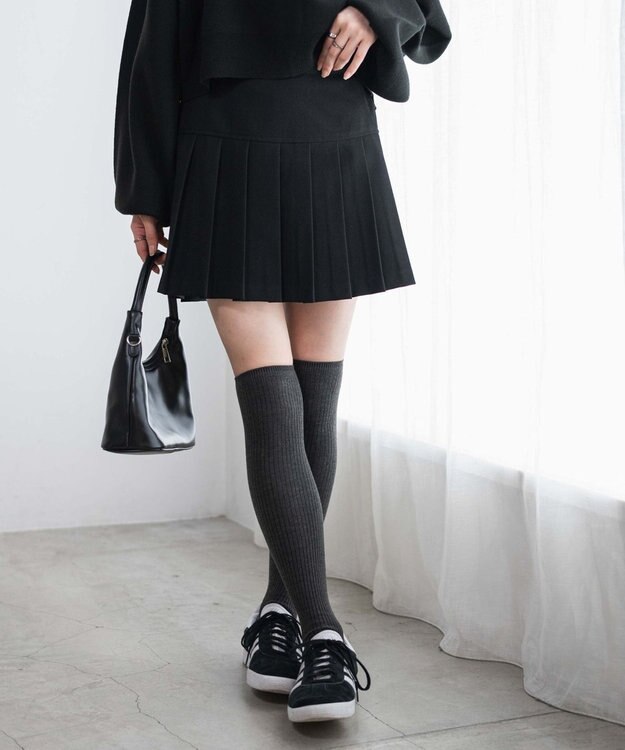 WEGO 【SCHOOL ITEM】プリーツスカパン ブラック